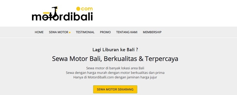 17 Tempat Sewa Motor di Bali dan Harganya