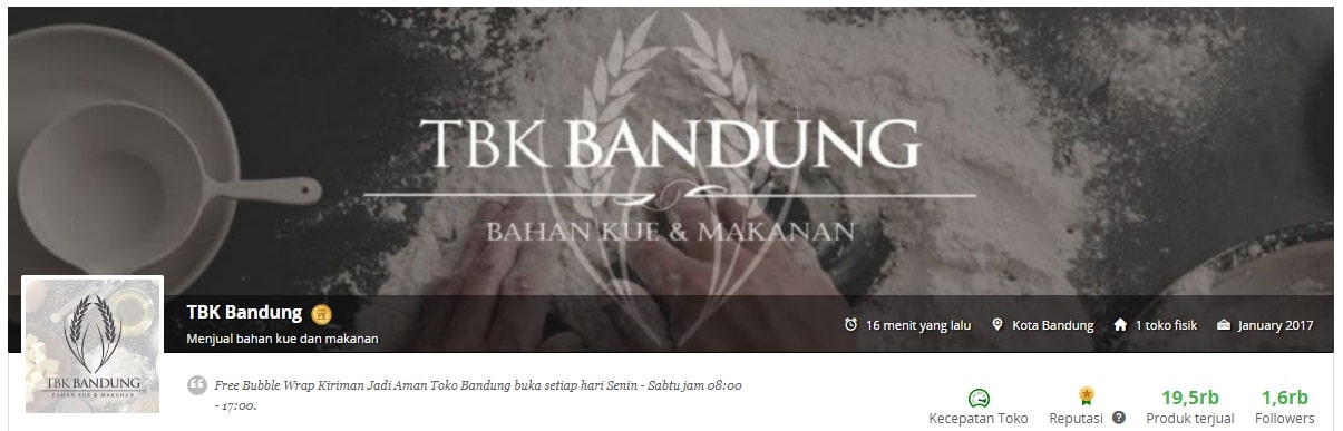 Toko Bahan Kue di Bandung, Alamat dan Nomor Telepon