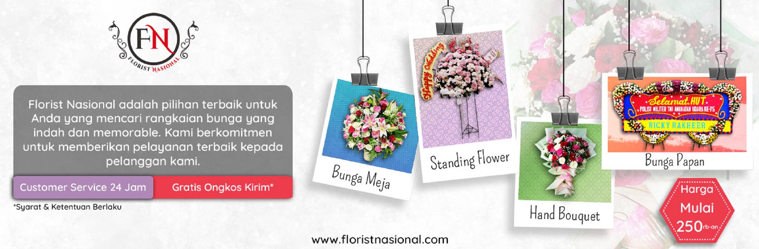 Banner Toko Bunga Jakarta - Toko Bunga Florist Nasional